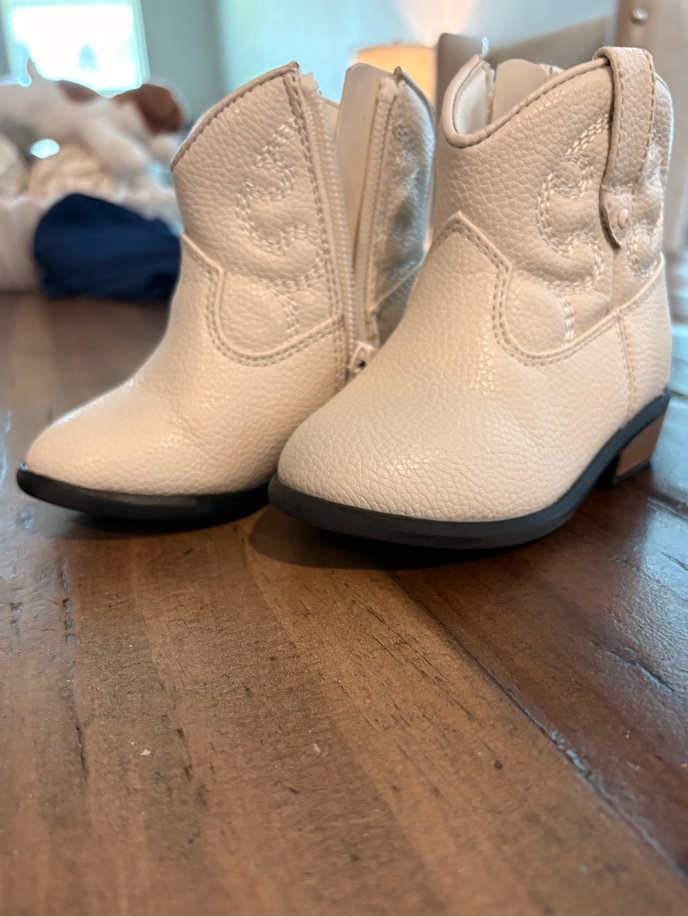 Cat and jack toddler girls white cowboy boots